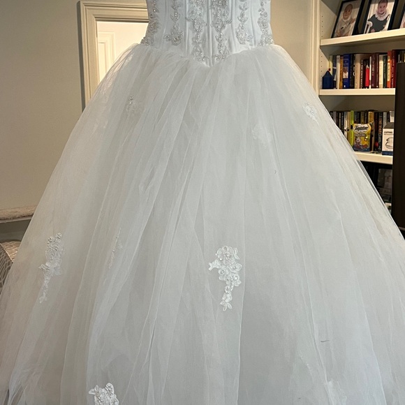 Oleg Cassini gown tulle corset wedding dress NWT - Picture 5 of 10